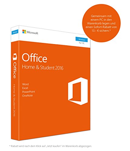 Microsoft Office Home and Student 2016 (Product Key Card ohne Datenträger)