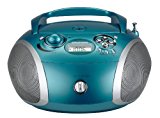 Grundig RCD 1445 Radio (USB 2.0) mit CD/-MP3/-WMA Wiedergabe türkis/silber