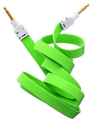 Neue Qualität Grün 3.5mm Stereo Stecker auf Stecker AUX Wohnung Kein Tangle Noodle Kabelkabel für Apple Ipad iPad4 Air Ipad mini iPhone 6.6 +, 5/5 s, 5C Ipod Samsung S5, S4, S3, Alle Genreations Mp3 Mp4 Player Sony Creative Samsung, HTC, Motorla, Alle Laptop PC und ard 3.5mm Klinkenstecker