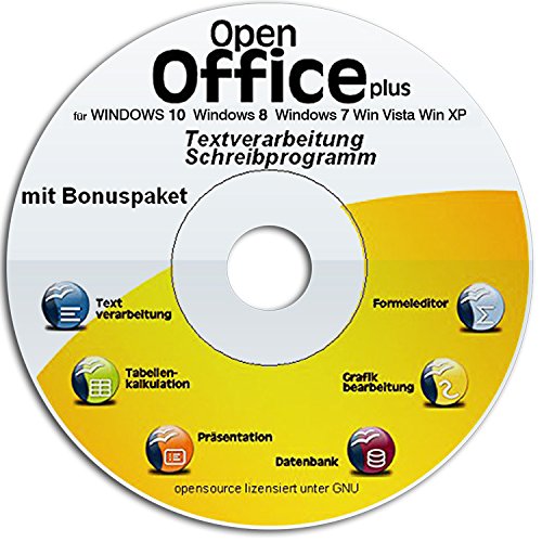 Open Office Spezial Edition 2017 für Windows 10 Win 8 Win 7 Vista XP | PC-Software | Alternative zu Microsoft Office | Kompatibel mit Word, Excel und PowerPoint
