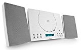 Denver  MC-5010 Musik-Center (CD-R/RW, AUX-In, Wandhalterung, Weckerradio) weiß