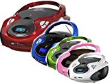 Tragbarer CD MP3 Player USB SD-Card Radio Tragbares Kinder CD-Radio Boombox (Pink)