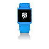Bluetooth Sport Uhr Unisex Zeit Messer Digital Silikon Armband MP3Sportwatch-100-blau