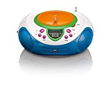 Lenco SCD-40 USB Kids CD/MP3-Player mit UKW-Radio, LCD-Display, Wiederholungsfunktion, Aux-Eingang