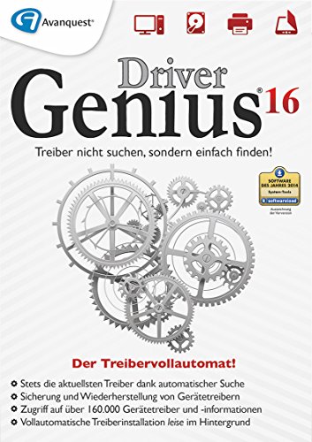 Driver Genius 16 - Der Treibervollautomat für Windows 10, Windows 8, Windows 7, Windows Vista, Windows XP [Download]