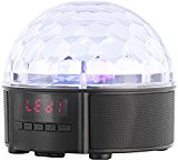 auvisio Mobile Discokugel mit Lautsprecher, Bluetooth, MP3-Player, 20 Watt