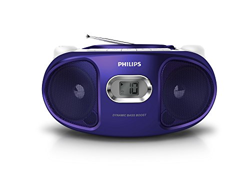 Philips AZ105V/12 CD-Soundmachine (CD, CD-R, CD-RW, UKW, Dynamic Bass Boost), violet