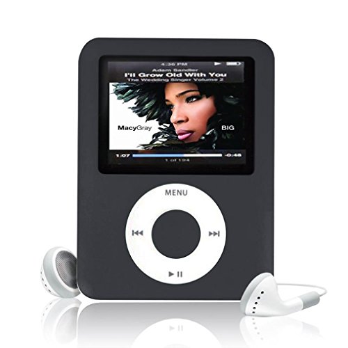 Ularma8GB Mini MP3 MP4 Player Ultra dünn mit 1.8'' LCD Bildschirm,1x Kopfhörer + 1x USB-Kabel (schwarz)