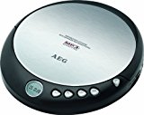 AEG CDP 4226 tragbarer CD-Player (CD-R/-RW, LCD-Display, 3,5mm Klinke) schwarz