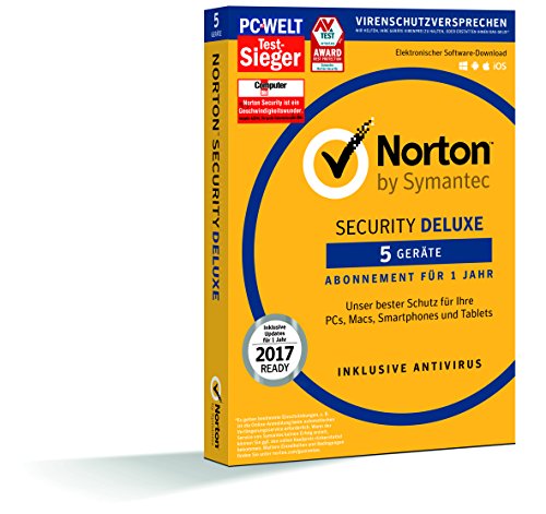 SYMANTEC Norton Security Deluxe (5 Geräte - PC, Mac, Smartphone, Tablet)