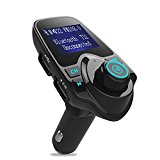 FM-Transmitter，DEGBIT® Bluetooth Auto FM-Transmitter Car MP3 Player, KFZ FM Transmitter Auto Radio Adapter Car Kit Mit AUX Buchse & 2 USB Ladenbuchse funktioniert für Smart-Phone, Tablet Usw