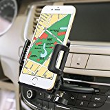 iVoler® Handyhalterung Auto Phone Halter für CD-Schlitz, Universal Handy KFZ Halterung 360 Grad Drehbar Autohalterung für iPhone 7 6S Plus 5S 5C SE, Samsung Galaxy S7 Edge, Huawei P9 Lite, LG, GPS, MP3 und andere Smartphone (50-95 mm breit)