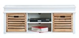 TV-Schrank Sideboard Anna TV Hifi Möbel Schrank Lowboard Unterschrank weiss