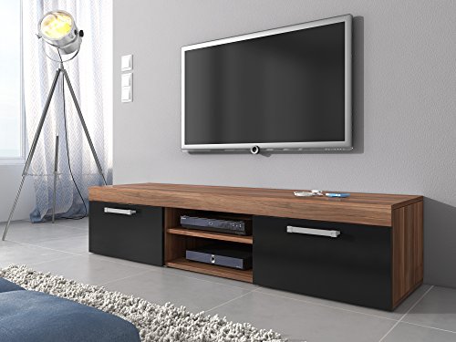 TV Möbel Lowboard Schrank Ständer Mambo Walnuss Eiche /schwarz 160 cm