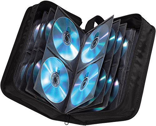 Hama Basic 120 CD DVD Blu Ray Tasche Wallet für 120 CDs DVDs BluRays, schwarz